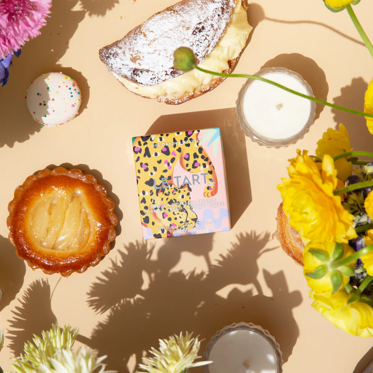 MINI CANDLE- LE TART - VANILLA BOURBON, FRESHLY WHIPPED CREAM + FRENCH SUGAR