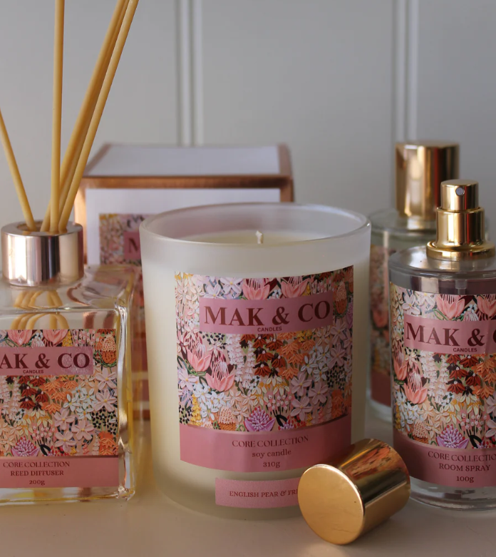 Flower and Candle Hamper